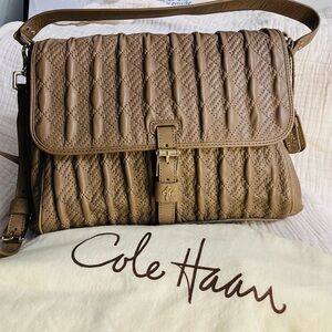 Cole Haan Jenna Heritage Quilt Shoulder Bag - Griege